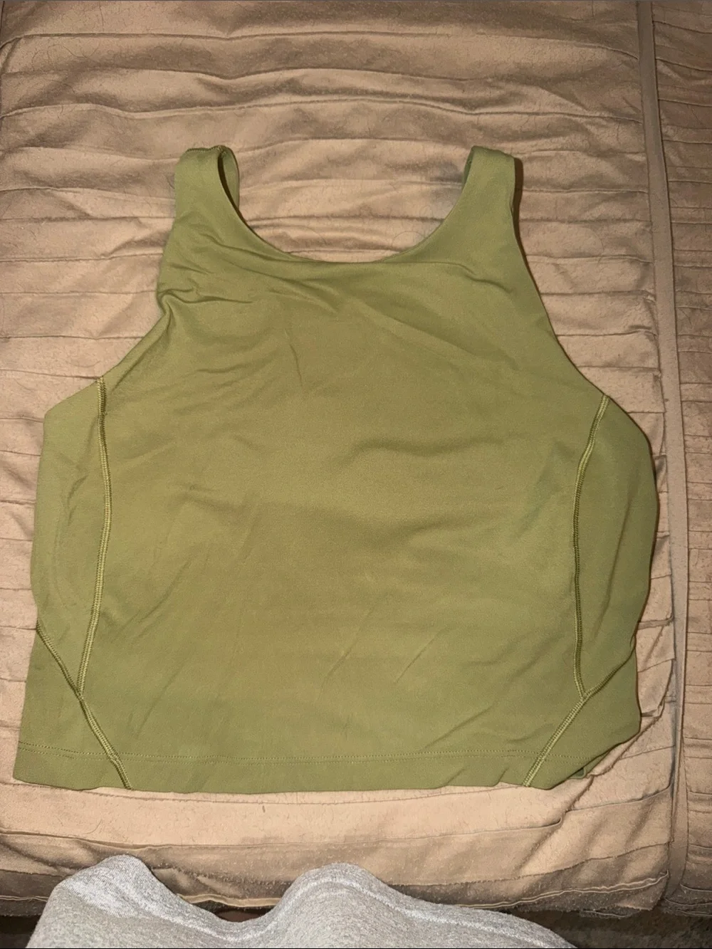 lululemon athletica Olive Green Cropped Tank